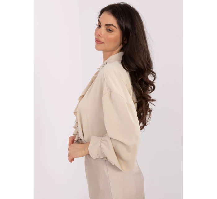 Bluzka IT BZ model 21766284 beżowy - FPrice Bluzka IT BZ model 21766284 beżowy - FPrice