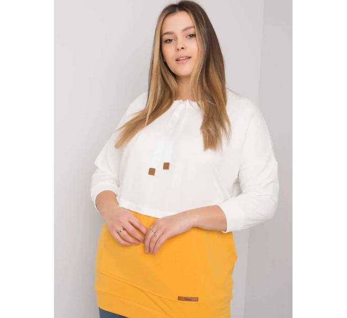 Mikina RV BL 6845.51P biela a žltá Mikina RV BL 6845.51P biela a žltá