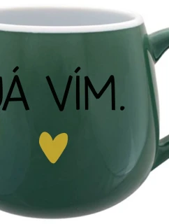 VIEM - zelený keramický hrnček 300 ml