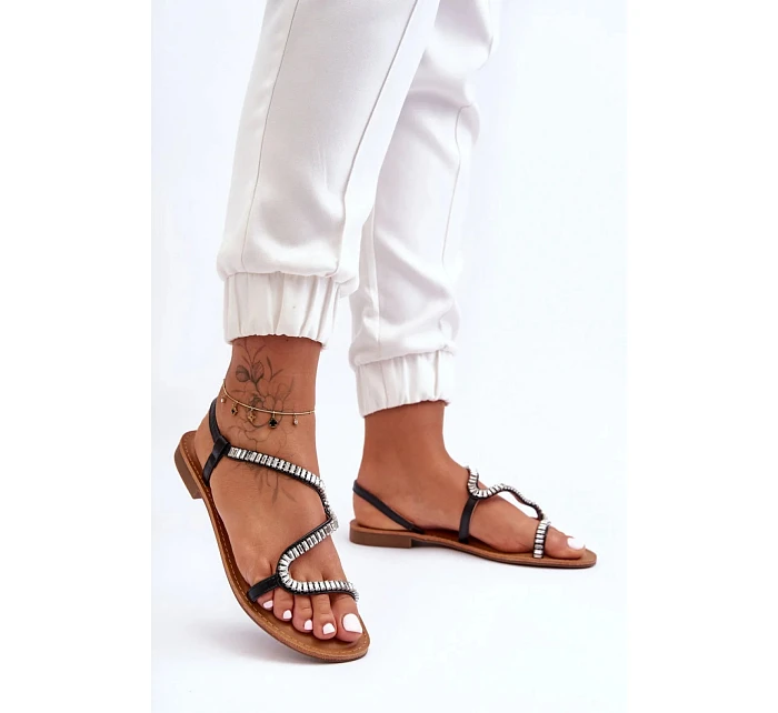 Dámske sandále JH291 black - Krok vo veľkom štýle Dámske sandále JH291 black - Krok vo veľkom štýle