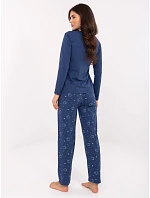 Dámske pyžamo DU PI FP 005.61 modré - FPrice