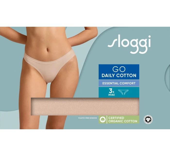 sloggi GO Daily Cotton Mini 3P - BROWN - SLOGGI BROWN - SLOGGI