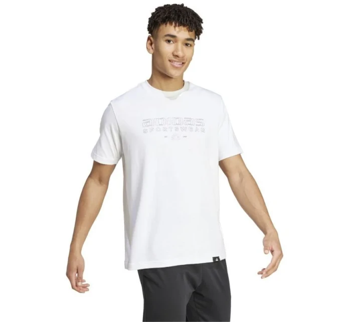 Pánske tričko adidas Tech Linear Graphic M IW2690