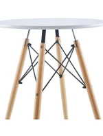 Okrúhly stôl MATERA WHITE 60x60 cm