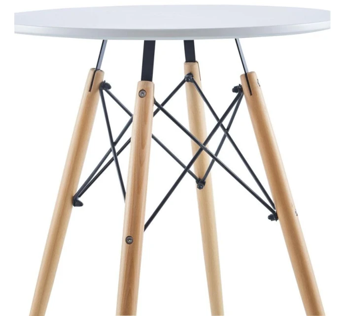 Okrúhly stôl MATERA WHITE 60x60 cm