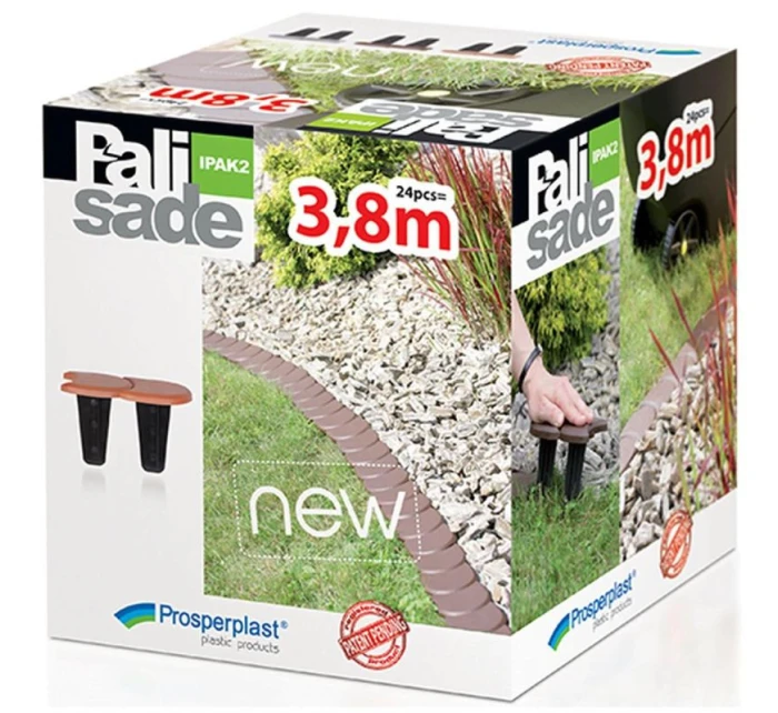 ZÁHRADA BARIÉRA PALISADA FLAT TREE 3,8 M bronzové detské