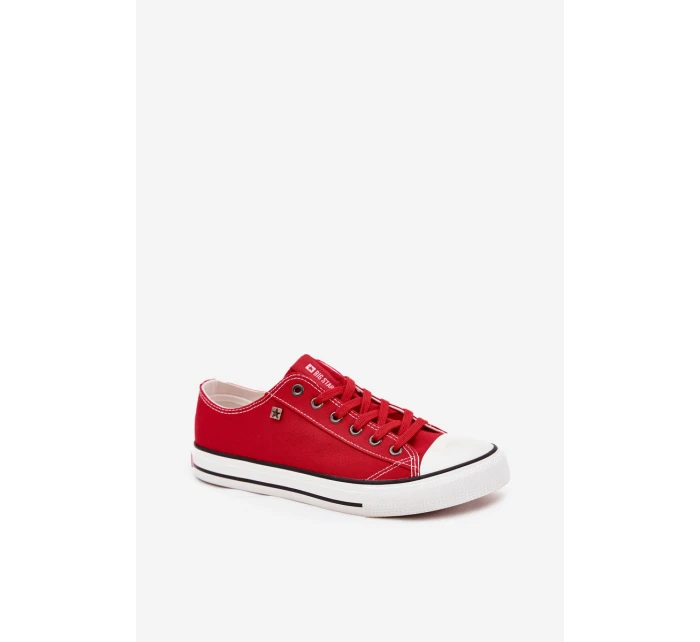 Trampki Męskie Niskie Materiałowe Big Star DD174502 Czerwone