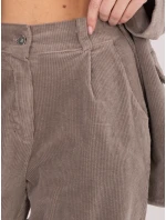 Spodnie IT SP model 22016612 ciemny bezowy - FPrice Spodnie IT SP model 22016612 ciemny bezowy - FPrice