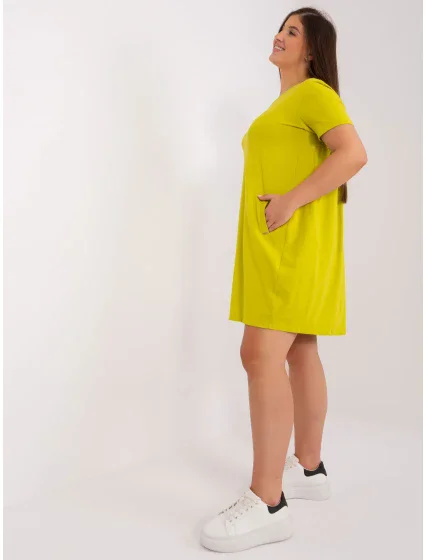 Sukienka RV SK model 18835820 limonkowy - FPrice Sukienka RV SK model 18835820 limonkowy - FPrice