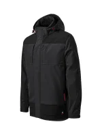 Vertex pánska zimná softshellová bunda ebony gray