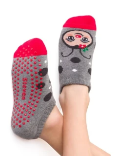 DETSKÉ FROTÉ S ABS 134 MELANGE SIVÁ 32-34