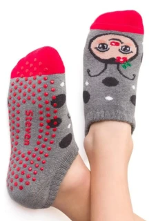 DETSKÉ FROTÉ S ABS 134 MELANGE SIVÁ 32-34