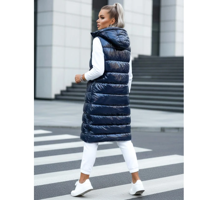 Dámská prošívaná vesta modrá Dstreet model 21970177 - FashionStreet Dámská prošívaná vesta modrá Dstreet model 21970177 - FashionStreet