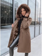 Dámska zimná bunda parka LUSTER hnedá FashionStreet TY3956