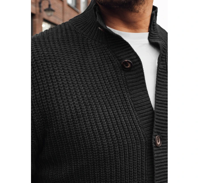 Pánsky sveter čierny FashionStreet WX2347