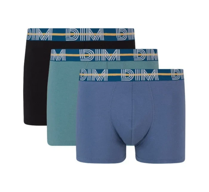 Pánske boxerky 3 ks DIM POWERFUL Boxers 3x - DIM - svetlo modrá