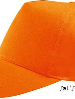 SOL'S Buzz 5-panelová čiapka s výložníkom 25.8811 oranžová