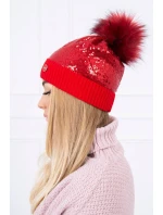 Čepice model 18747321 červená - K-Fashion Čepice model 18747321 červená - K-Fashion