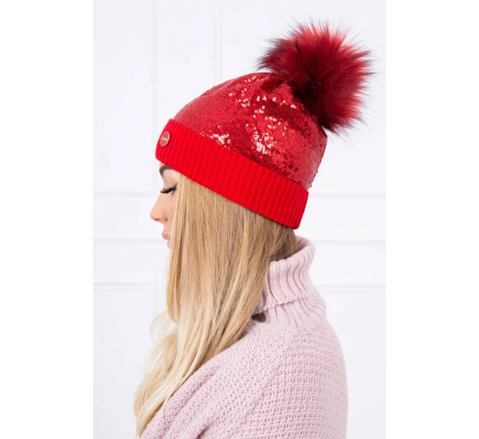 Čepice model 18747321 červená - K-Fashion Čepice model 18747321 červená - K-Fashion