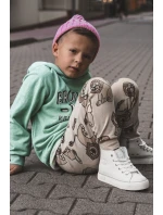 Dziecięce Wysokie Trampki Na Suwak Big Star KK374227 Białe Dziecięce Wysokie Trampki Na Suwak Big Star KK374227 Białe