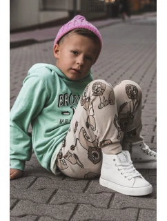 Dziecięce Wysokie Trampki Na Suwak Big Star KK374227 Białe