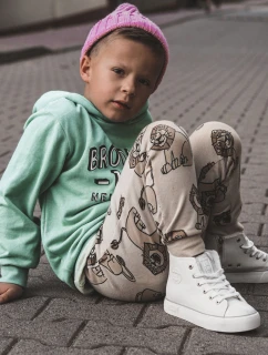 Dětské vysoké tenisky se zipem Big Star model 21599355 Bíle - Big Star Shoes