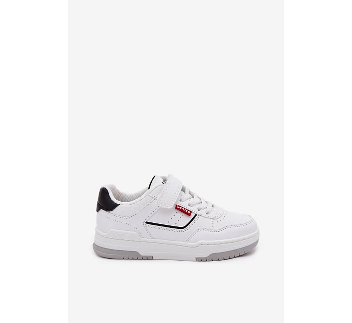 Dětské tenisky na suchý zip LEVI'S JOHN SE VJOH0012S Bílé Dětské tenisky na suchý zip LEVI'S JOHN SE VJOH0012S Bílé