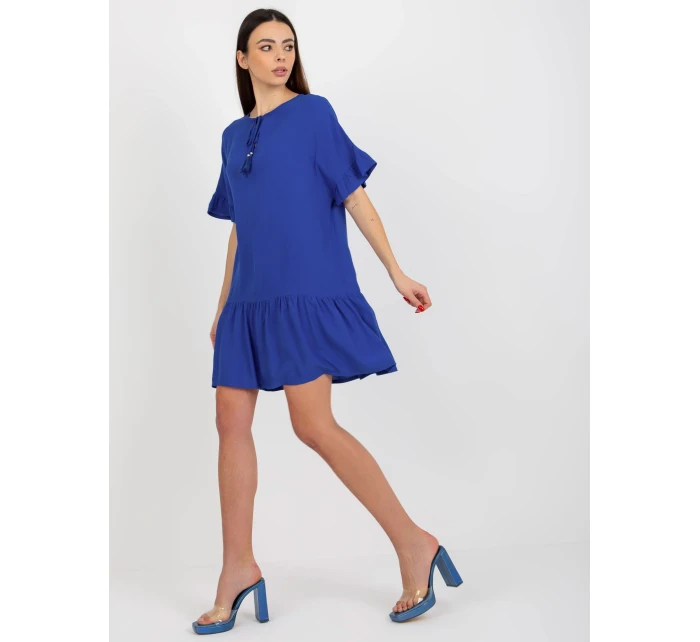 Dámske šaty D73761M30306B kobaltovo modré - FPrice