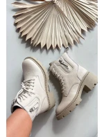 Dámske členkové topánky Vinceza so zateplením - béžové Dámske členkové topánky Vinceza so zateplením - béžové