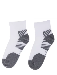 MLADÉ PÁNSKE VZOROVANÉ PONOŽKY AG+ WHITE 39/41