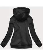 Černá dámská tepláková mikina model 16150172 - J.STYLE Černá dámská tepláková mikina model 16150172 - J.STYLE