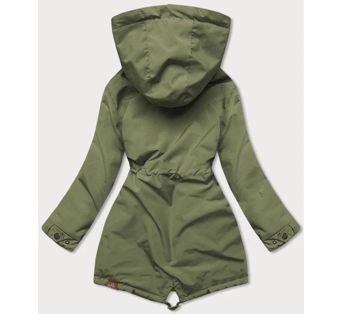 Dámská bunda v khaki barvě s kapucí model 17217539 - CANADA Mountain