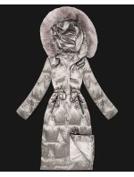 Zimowa kurtka damska ze w  jasny beżowy model 21731652 - S'WEST