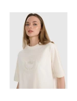 Dámské tričko oversize s potiskem model 21816631 - 4F Dámské tričko oversize s potiskem model 21816631 - 4F