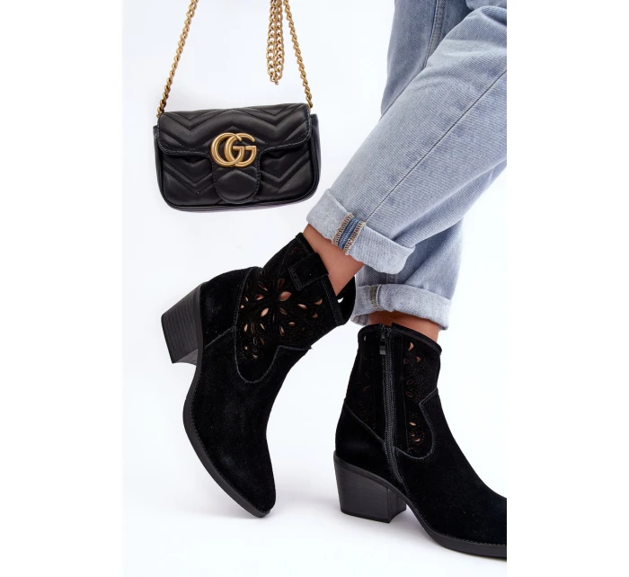 Kožené Boty S D&A Černá model 21636938 - S.Barski Kožené Boty S D&A Černá model 21636938 - S.Barski