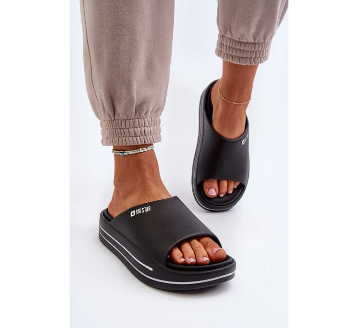 Dámské sandály na platformě Big Star model 21652623 černé - Big Star Shoes Dámské sandály na platformě Big Star model 21652623 černé - Big Star Shoes