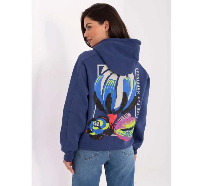 Mikina D10600BK02784A tmavomodrá