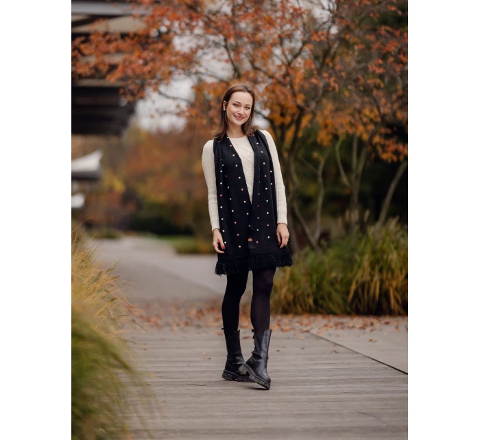 Dámsky šál Vuch Nurit SC M-Black Dámsky šál Vuch Nurit SC M-Black