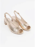 Módne dámske sandále zlaté Obcas Módne dámske sandále zlaté Obcas