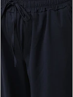 Dámske joggerové nohavice s gumou v páse, tmavomodré, FashionStreet UY3166
