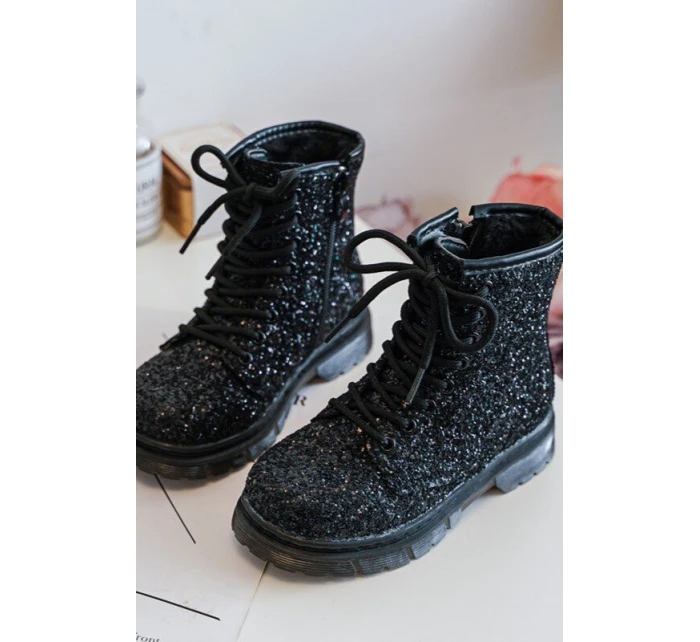 Dětské Botky Se Zipem Černé model 21636429 - Boto