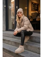 Dámské sněhule z přírodního semiše béžové Mairene Dámské sněhule z přírodního semiše béžové Mairene