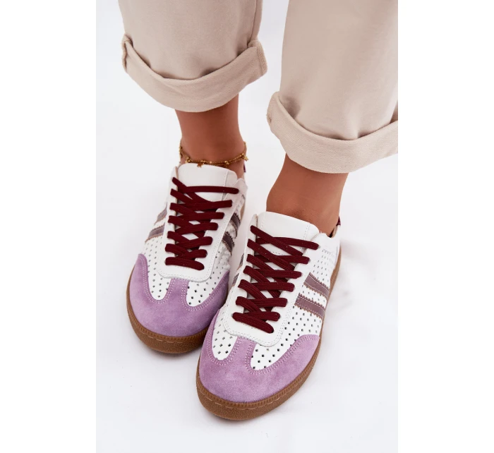 Kožené síťované dámské tenisky model 21935203 - Zazoo