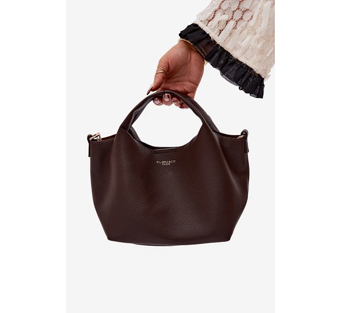 Hnědá taška z imitace kůže Corisse