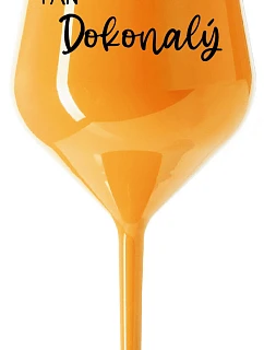 Mr. Perfect - oranžový nerozbitný pohár na víno 470 ml
