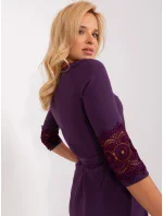 Dámské šaty LK SK model 18972776 Tmavě fialová - FPrice