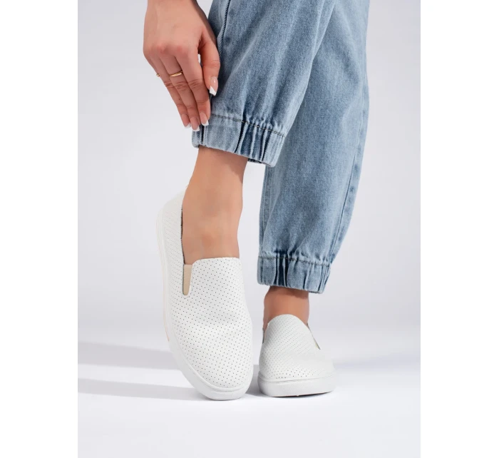 Pohodlné tenisky hnědé dámské bez podpatku Pohodlné tenisky hnědé dámské bez podpatku