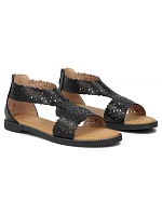 Dámské černé ažurové sandály Filippo model 22150241