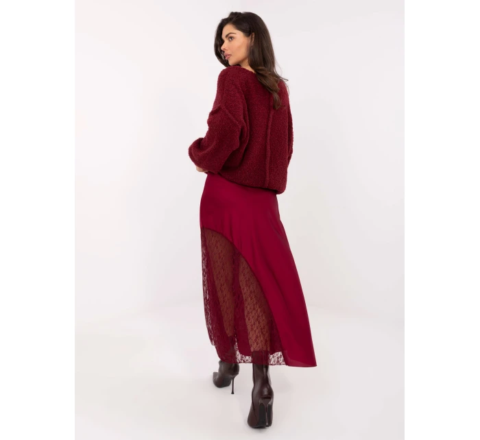 Sukňa MI SD 3287.36 bordová