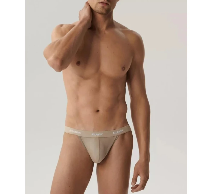 Pánské slipy / tanga 3PACK Béžová model 21819225 - Atlantic